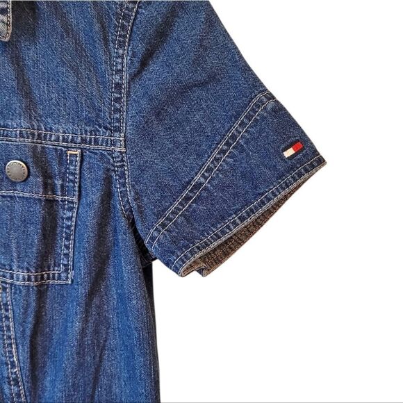 Tommy Hilfiger Women's Blue Denim Patch Pocket Cargo Dress Size 4 - Picture 5 of 6